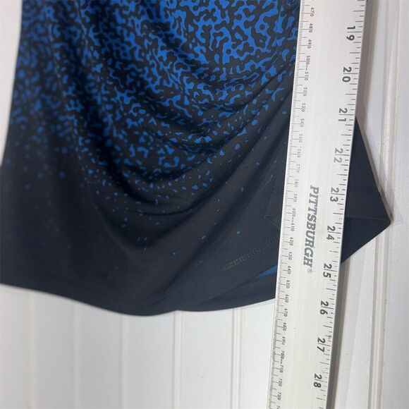 Max Studio Ombre Cowl Neck Ruched Top S Slinky Indie Sleaze Going Out Blouse Y2K - Picture 6 of 8